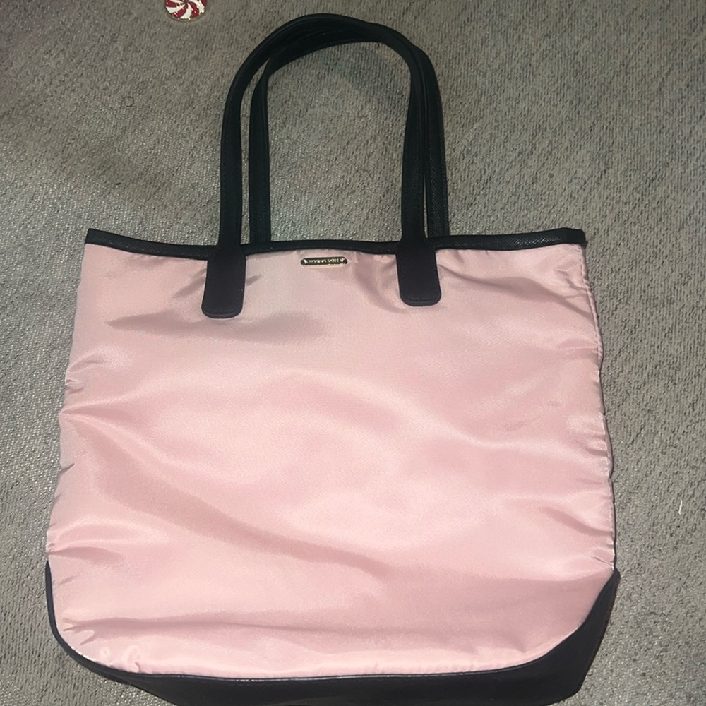 Victoria’s Secret black and pink mini tote